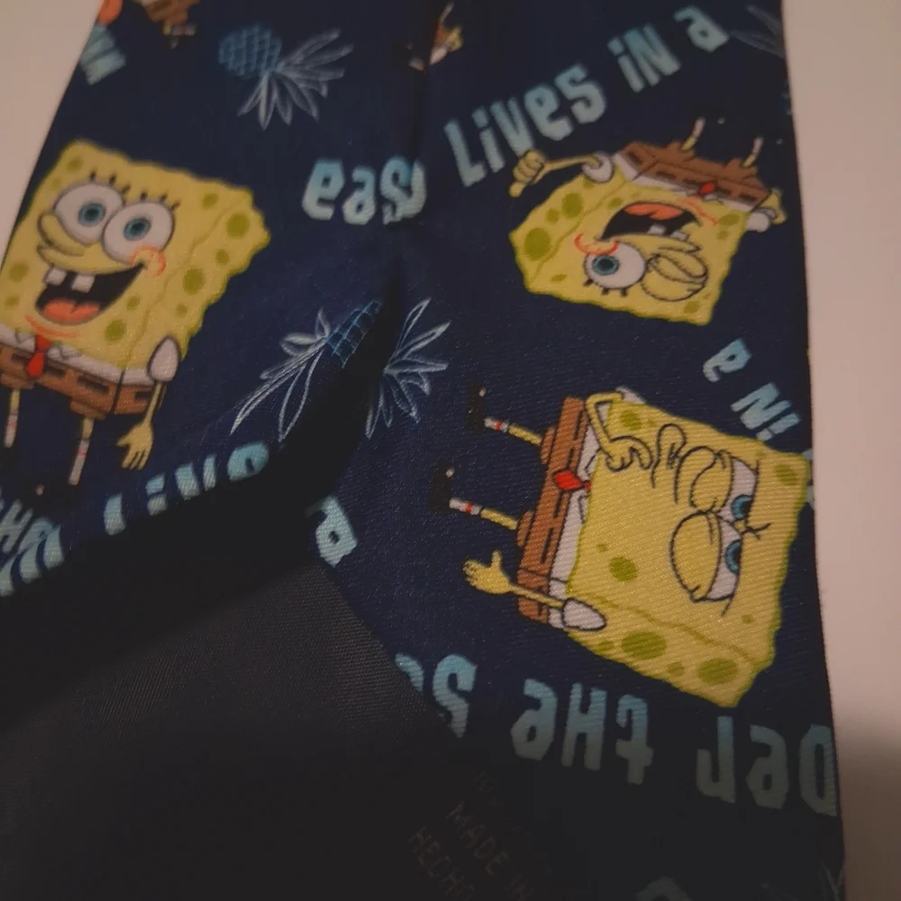 Nickelodeon SpongeBob Kids Tie - Blue and Yellow